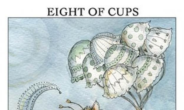 Minor Arcana Tarot Eight of Cups: kuptimi dhe kombinimi me letra të tjera